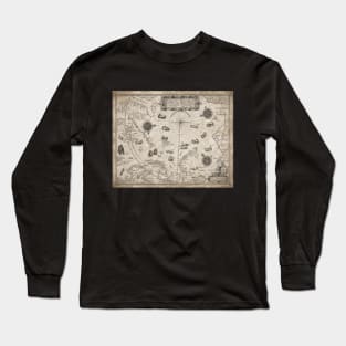 Vintage Map of the Arctic 1598 Long Sleeve T-Shirt